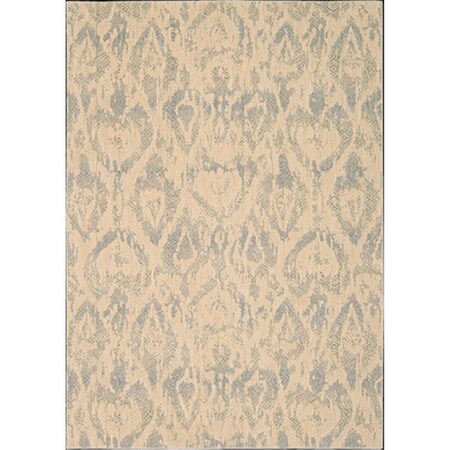 Nourison Nepal Area Rug Collection Beige Slate 5 Ft 3 In. X 7 Ft 5 In. Rectangle 99446151636